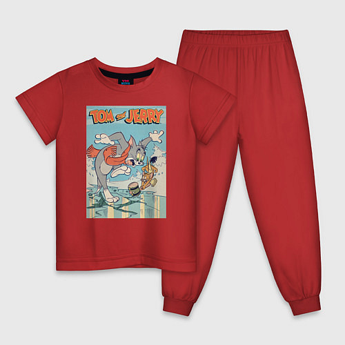 Детская пижама Tom and Jerry / Красный – фото 1