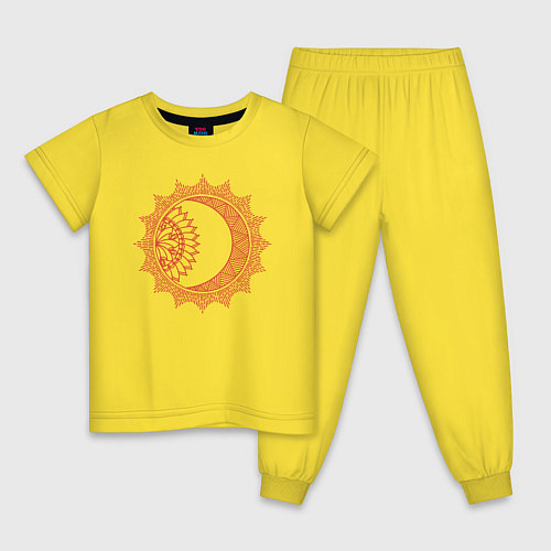 Детская пижама Солнце / Желтый – фото 1