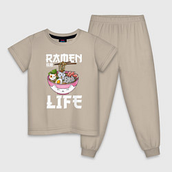 Детская пижама Ramen life