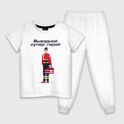 Детская пижама Фельдшер Paramedic Z / Белый – фото 1