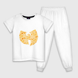 Пижама хлопковая детская Wu-Tang Cheese, цвет: белый