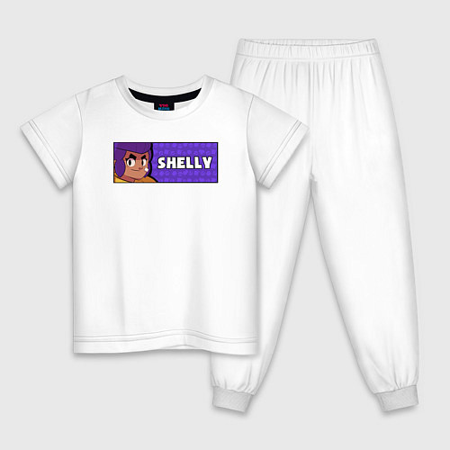 Детская пижама SHELLY ПЛАШКА / Белый – фото 1