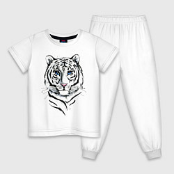 Детская пижама Белый тигр