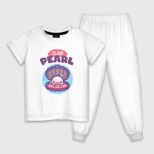 Детская пижама Жемчужина моря / Белый – фото 1