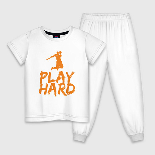 Детская пижама Play Hard / Белый – фото 1