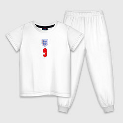 Пижама хлопковая детская Домашняя форма Гарри Кейна, цвет: белый