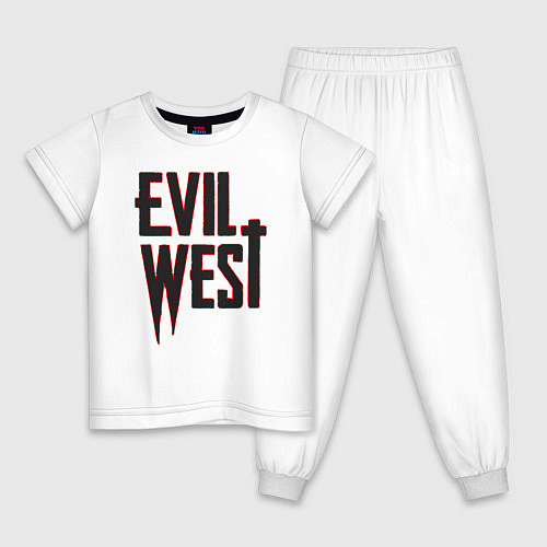 Детская пижама Evil West / Белый – фото 1