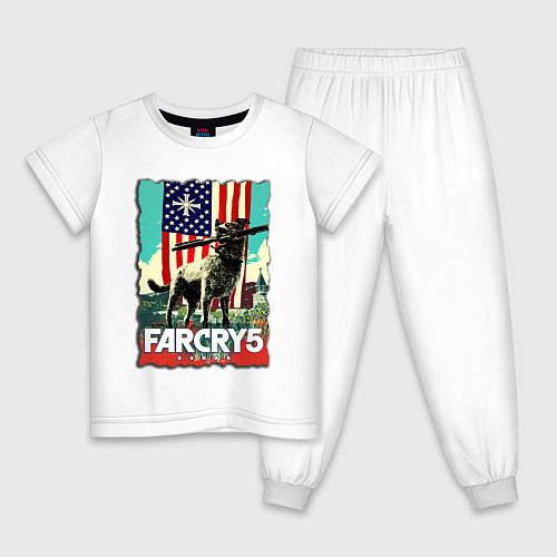 Детская пижама Farcry doge Boomer - Бумер / Белый – фото 1