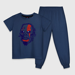 Пижама хлопковая детская Monkey Kratos, цвет: тёмно-синий