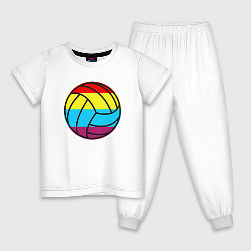 Детская пижама Color Ball / Белый – фото 1