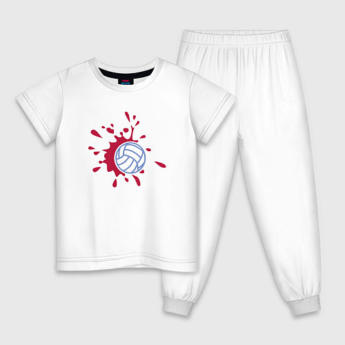 Детская пижама Volleyball Boom / Белый – фото 1