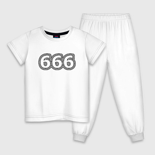 Детская пижама 666 / Белый – фото 1