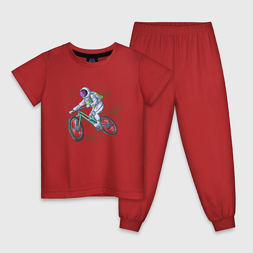 Детская пижама Астробайкер / Красный – фото 1