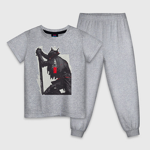 Детская пижама Bloodborne / Меланж – фото 1