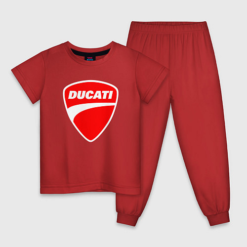 Детская пижама DUCATI ДУКАТИ ЭМБЛЕМА / Красный – фото 1