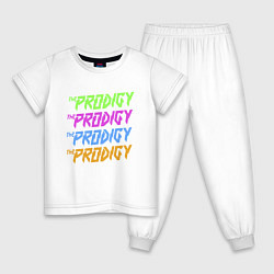 Пижама хлопковая детская The Prodigy, цвет: белый