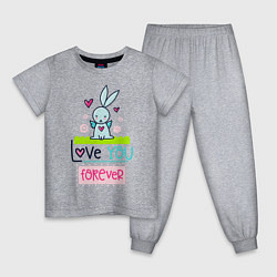 Детская пижама Любящий заяц