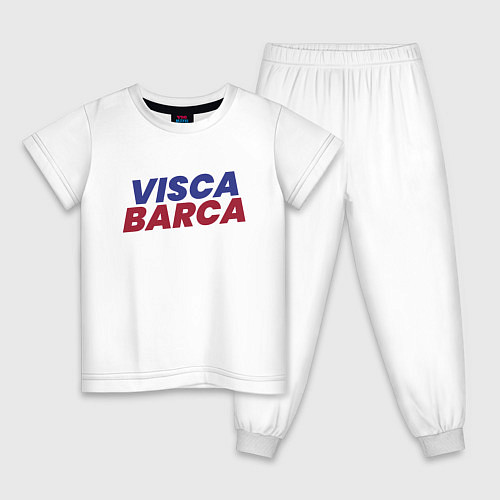 Детская пижама Visca Barca / Белый – фото 1