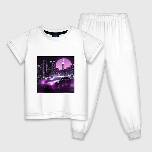 Детская пижама Neon Citroen / Белый – фото 1