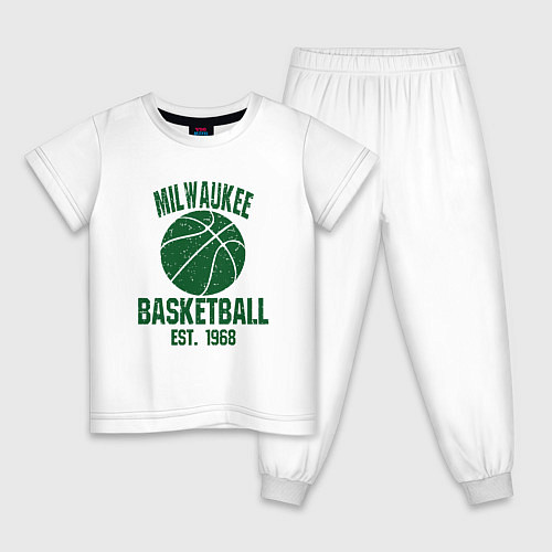 Детская пижама Milwaukee Basket / Белый – фото 1