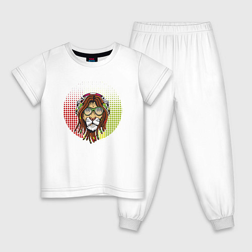 Детская пижама Reggae Lion / Белый – фото 1