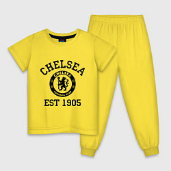 Пижама хлопковая детская Chelsea 1905, цвет: желтый