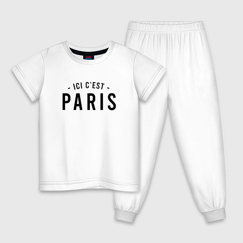 Детская пижама ICI C EST PARIS / Белый – фото 1