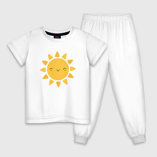 Детская пижама Smiling Sun / Белый – фото 1