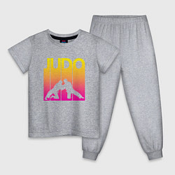 Пижама хлопковая детская Judo Sport, цвет: меланж