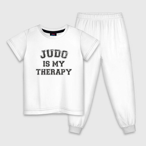 Детская пижама Дзюдо моя терапия / Белый – фото 1