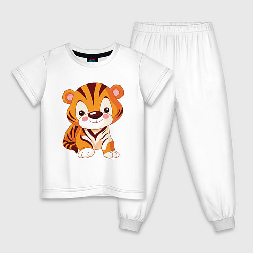 Детская пижама Little Tiger / Белый – фото 1
