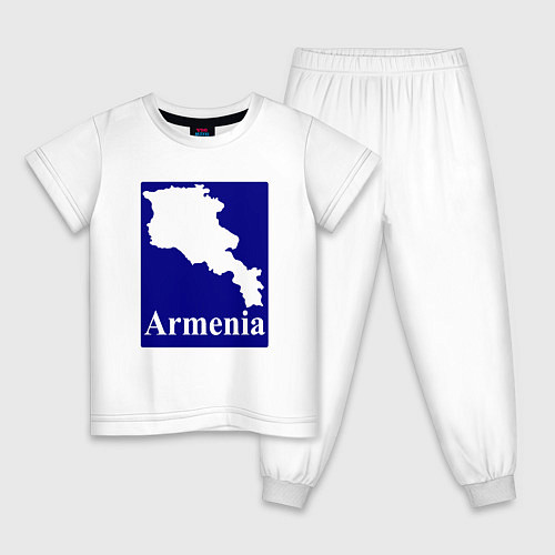 Детская пижама Армения Armenia / Белый – фото 1