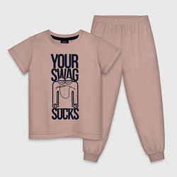 Детская пижама Человечек с высунутым языком