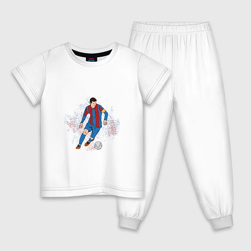 Детская пижама Известный футболист / Белый – фото 1