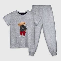 Детская пижама Крутой медвежонок в спортивках