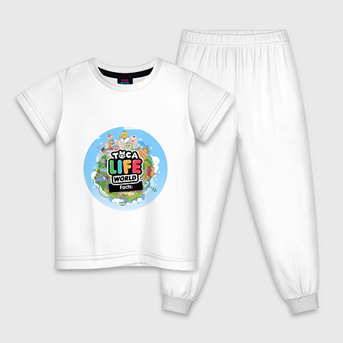 Детская пижама Toca Life World / Белый – фото 1