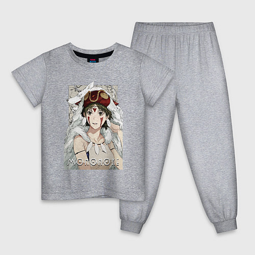 Детская пижама Princеss mononoke / Меланж – фото 1