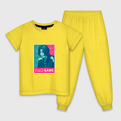 Пижама хлопковая детская 067 Gamer, цвет: желтый