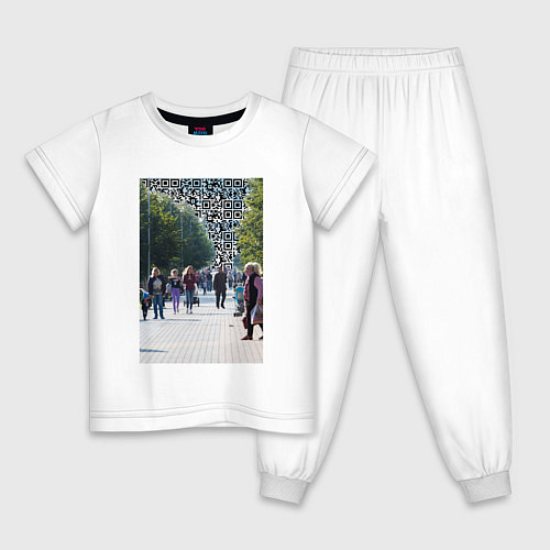 Детская пижама QR-Будущее / Белый – фото 1