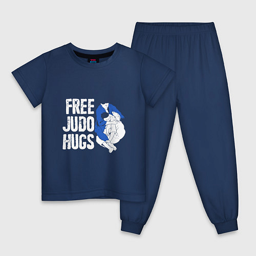 Детская пижама Judo Hugs / Тёмно-синий – фото 1
