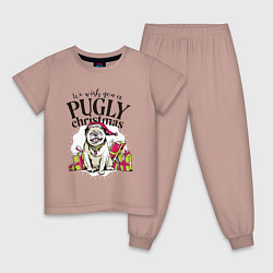 Детская пижама Pugly Christmas