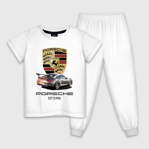 Детская пижама Porsche GT 3 RS Motorsport / Белый – фото 1