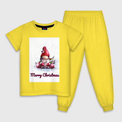 Детская пижама Рождественский гномик