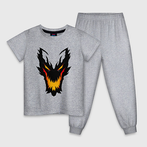 Детская пижама ЛИЦО SHADOW FIEND DOTA2 / Меланж – фото 1
