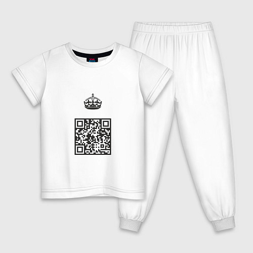 Детская пижама QR King / Белый – фото 1