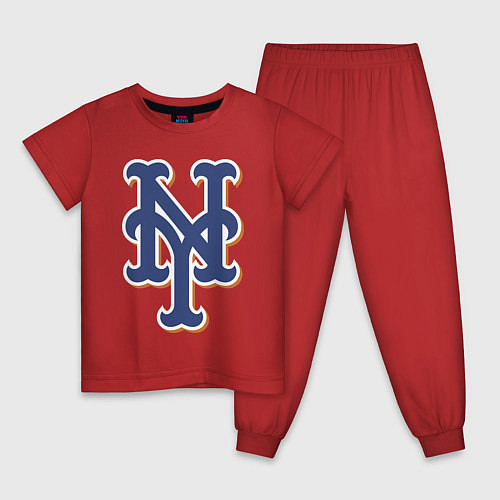 Детская пижама New York Mets - baseball team / Красный – фото 1