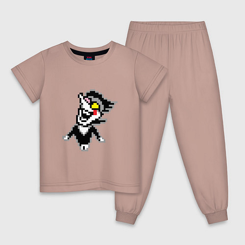 Детская пижама Spamton Deltarune Спамтон Дельтарун / Пыльно-розовый – фото 1