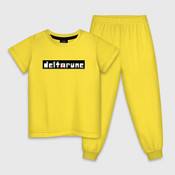 Детская пижама Deltarune - Black Logo