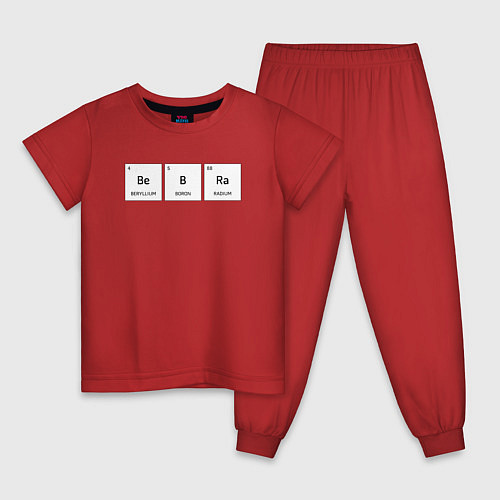 Детская пижама BEBRA БЕБРА / Красный – фото 1