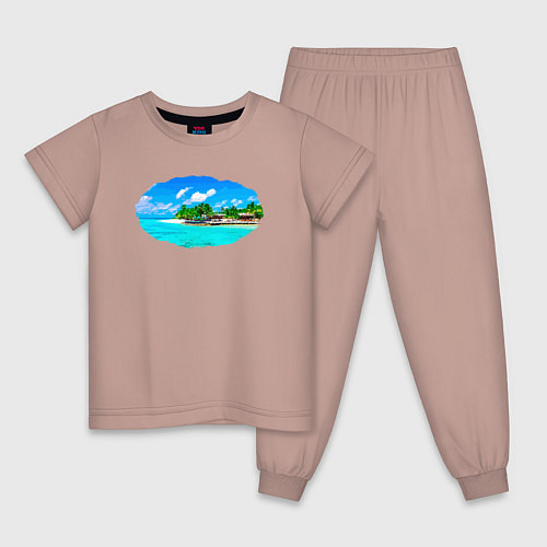 Детская пижама Пляж Bounty / Пыльно-розовый – фото 1